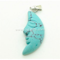 Wholesale Moon Shape Turquoise pendant Trendy 2016 Jewelry